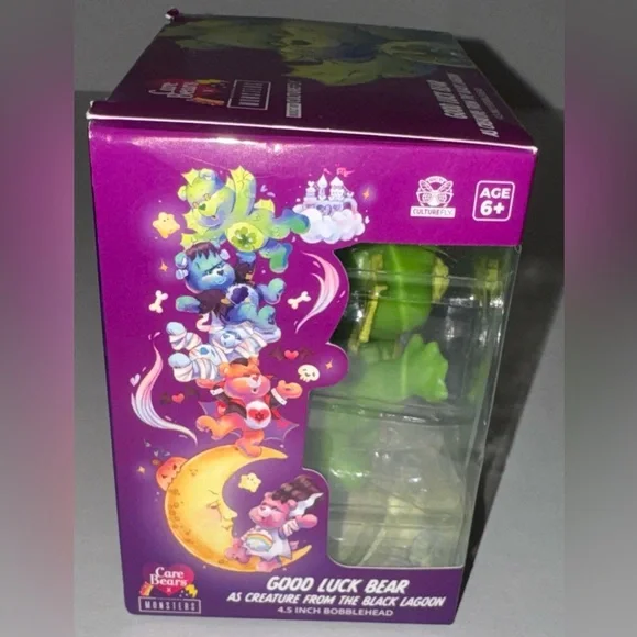 Care Bears Good Luck Bear as Creature from the Black Lagoon 4.5 inch Bobblehead - Picture 4 of 9